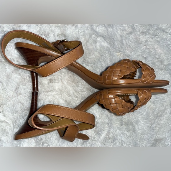 Coach Tan Marilyn Vegan Leather Sandals Women’s 9B - Picture 4 of 7
